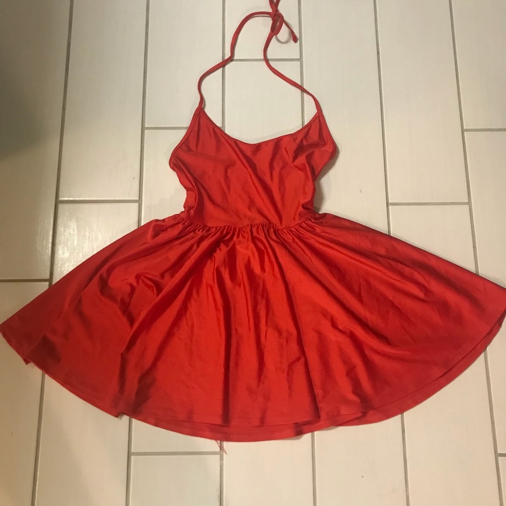 American Apparel Figure Skater Red Dress NWT